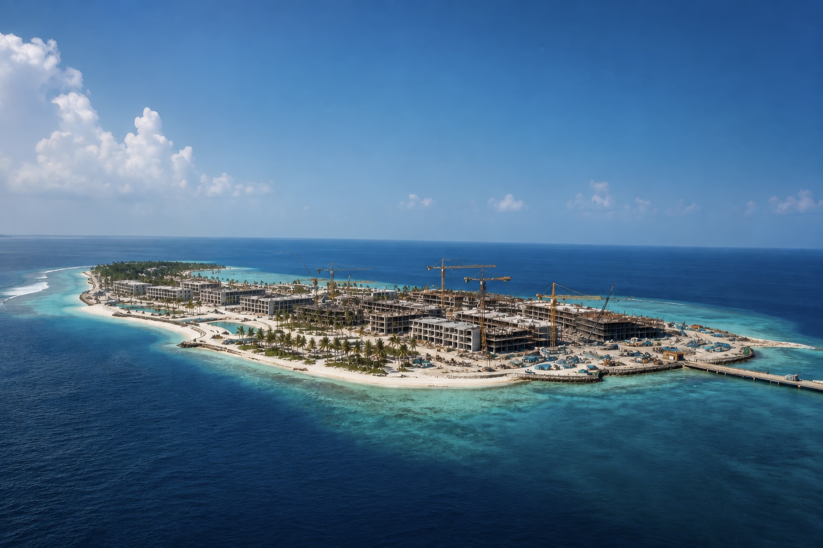 Rixos Maldives — визуализация строящегося резорта